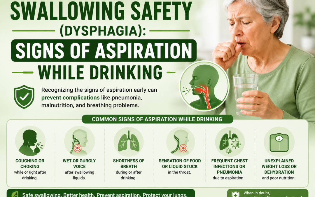Swallowing Safety (Dysphagia): Signs of Aspiration While Drinking