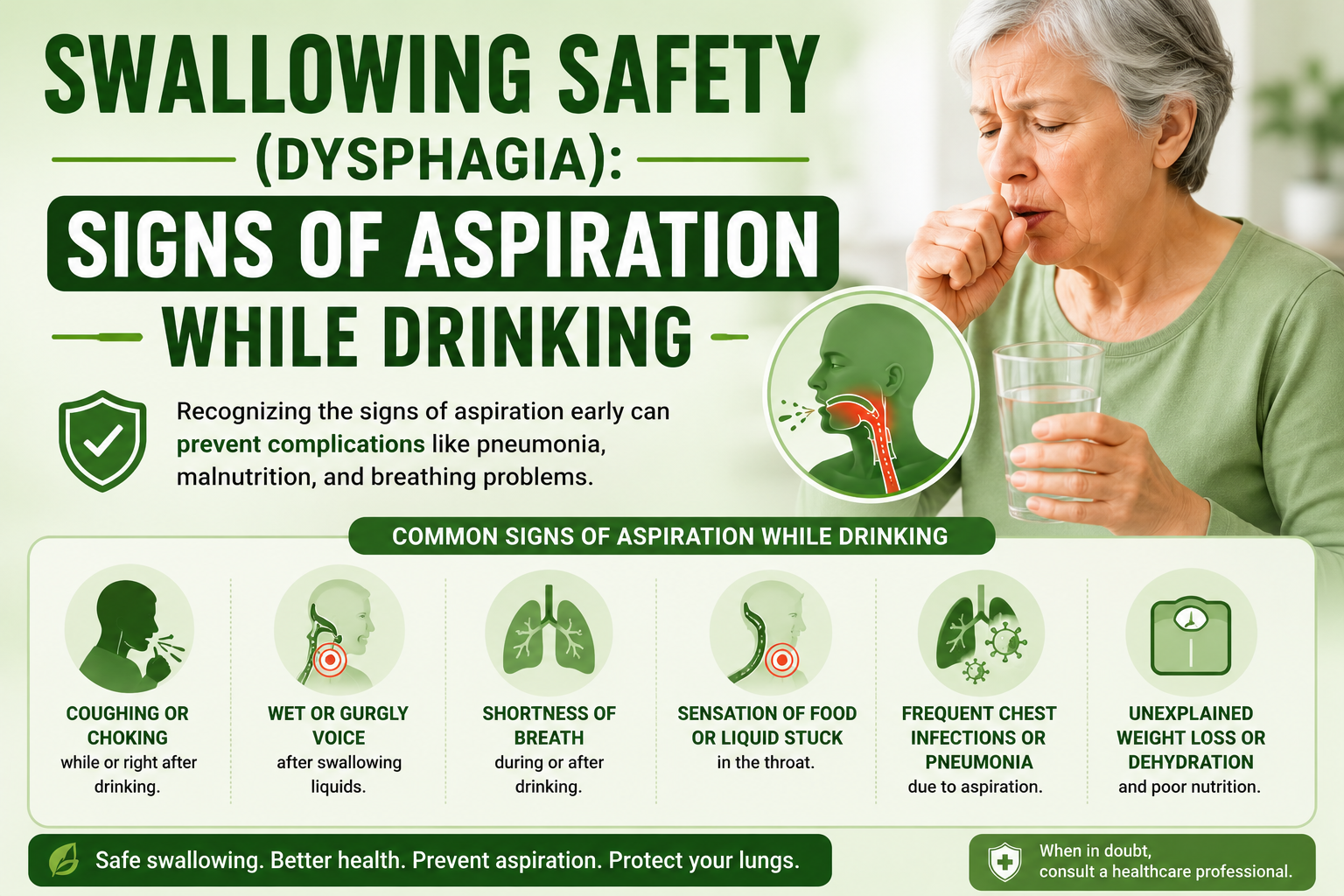 Aspiration While Drinking